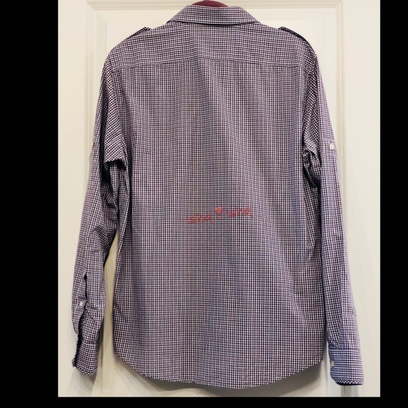 Michael Kors Tailored Fit Roll Tab Button Up Shirt - Picture 3 of 7